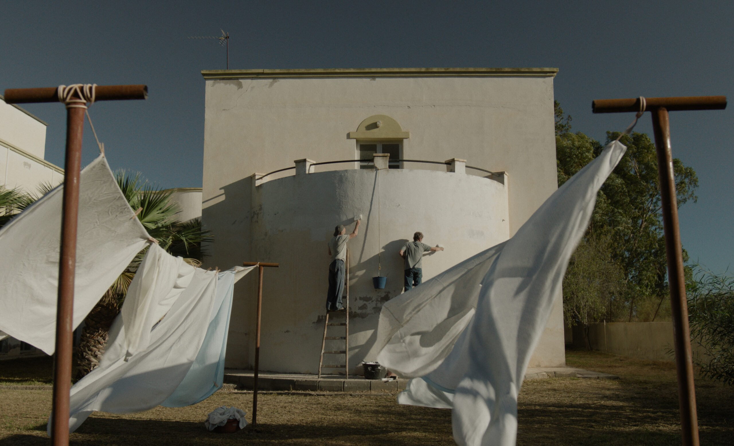 Close Your Eyes - whitewashing the building