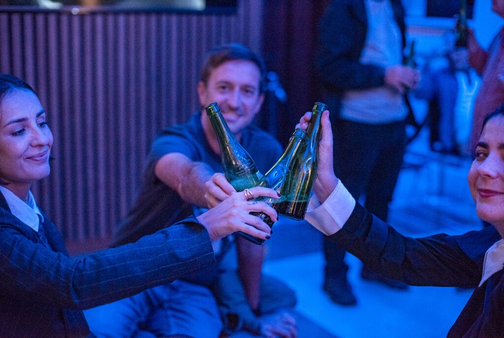 With the compliments of Alhambra beer