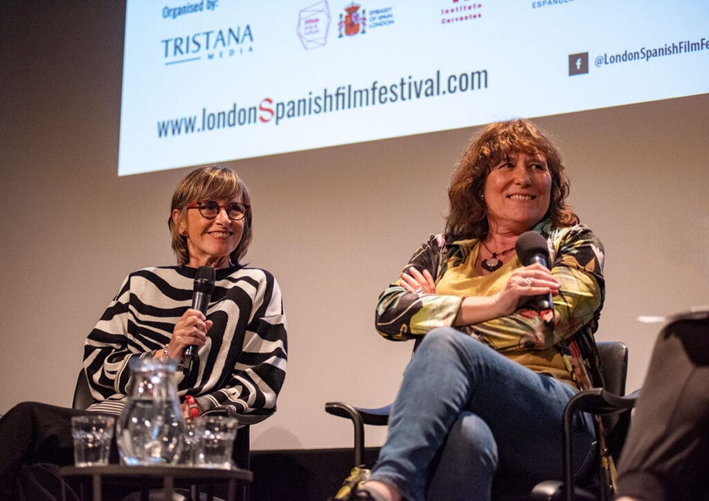 Filmmakers Rosa Zufia and Bertha Gaztelumendi. Arnasa Betean