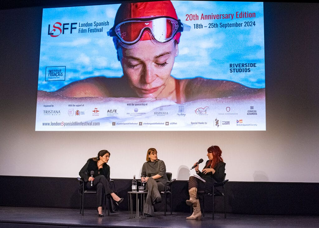 LSFF director Joana Granero, filmmaker Patricia Font and film writer Dr. Mar Diestro-Dópido. The Teacher Who Promised the Sea