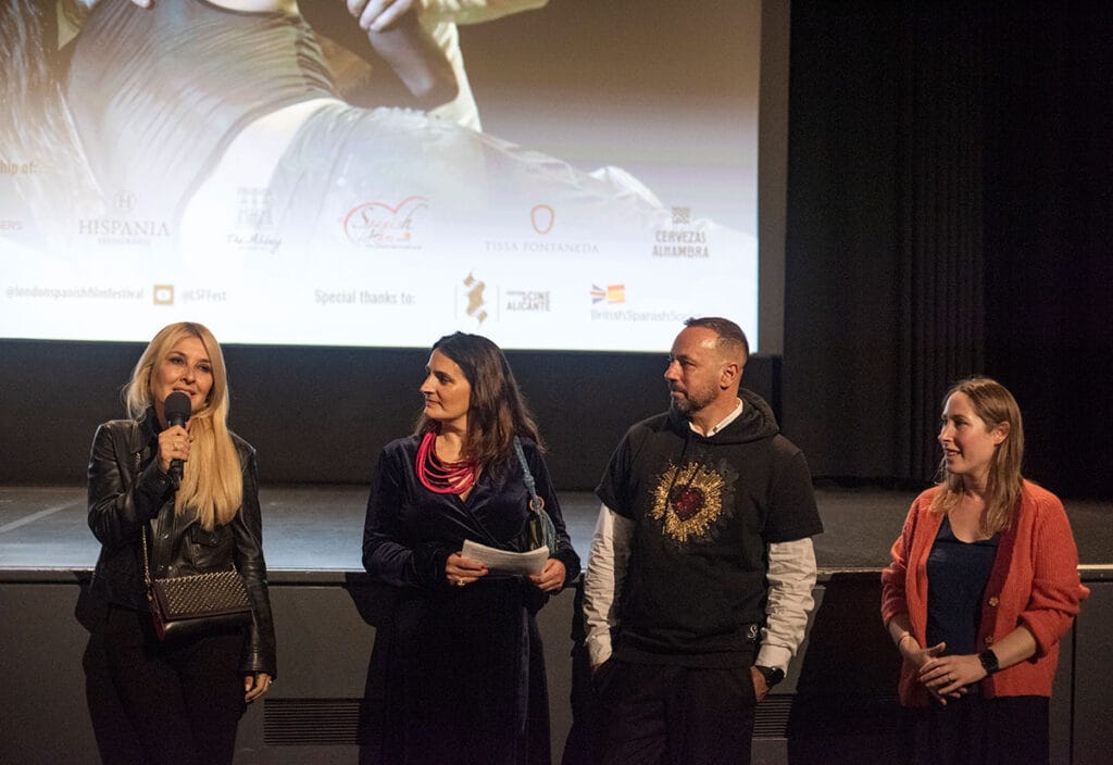 Actress Cayetana Guillén Cuervo, LSFF director Joana Granero, choreographer Chevi Muraday and interpreter Eleanor Harding. Map to Pandataria