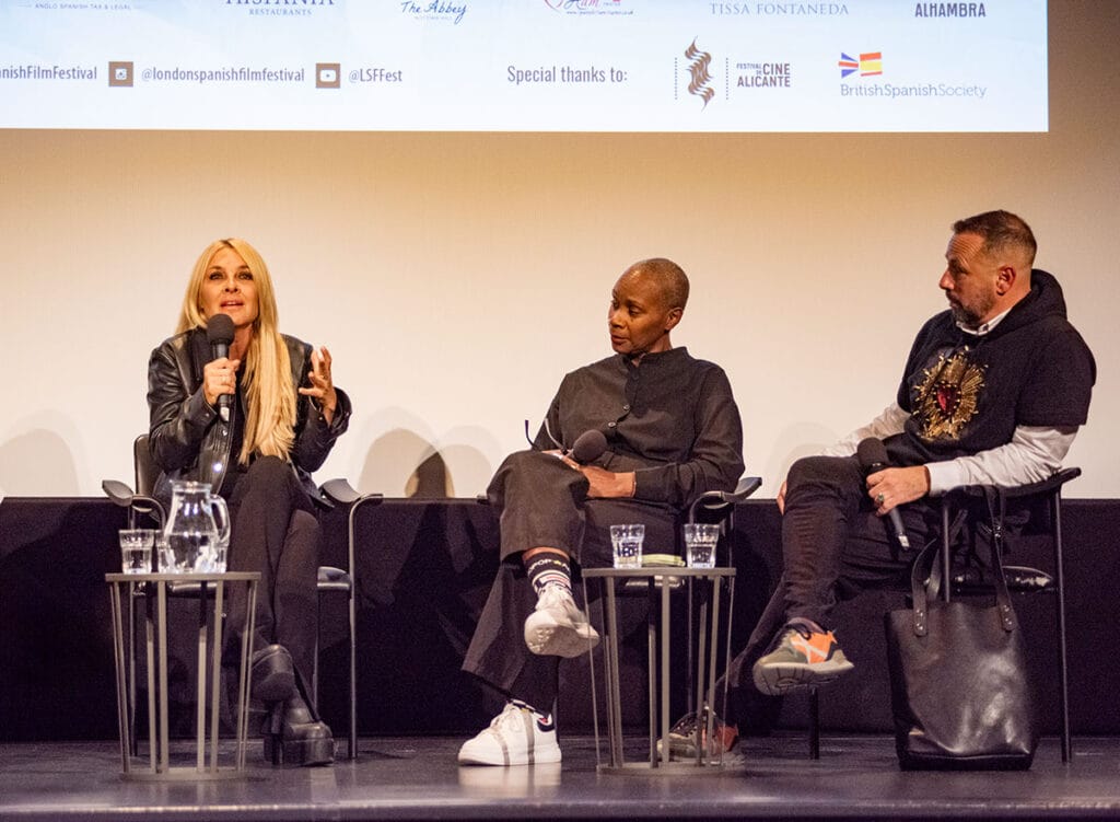Cayetana Guillén Cuervo, Royal Central School of Speech and Drama Principal Josette Bushell-Mingo and Chevi Muraday. Map to Pandataria